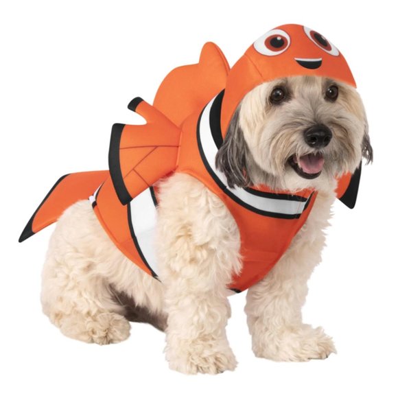 NWT Finding Nemo Costume Clownfish Dog Costume Size L - Picture 1 of 8